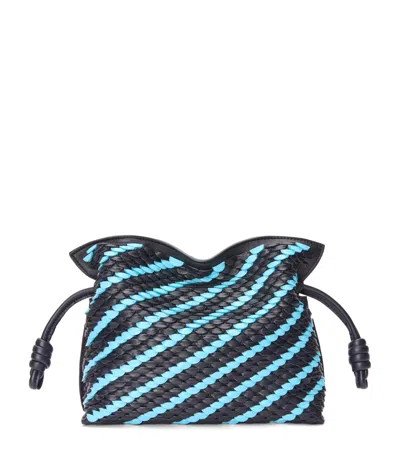LOEWE MINI LEATHER SCALES FLAMENCO CLUTCH
