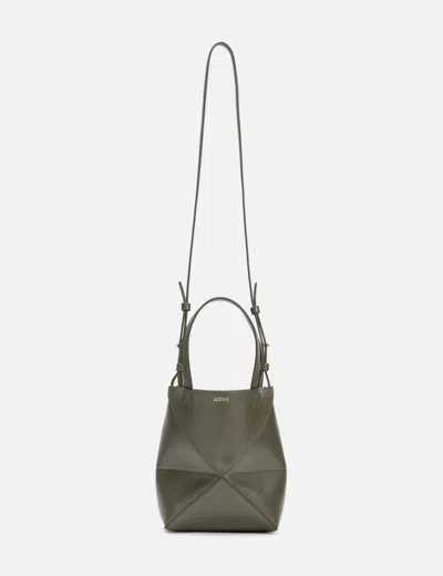 LOEWE MINI PUZZLE FOLD TOTE IN SHINY CALFSKIN