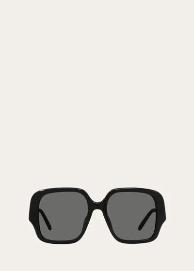 LOEWE OVERSIZED ACETATE SQUARE SUNGLASSES
