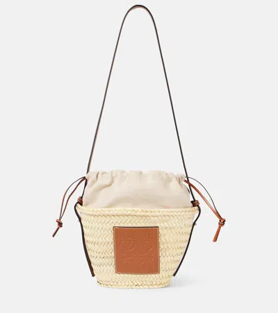 LOEWE PAULA'S IBIZA ANAGRAM WOVEN SHOULDER BAG