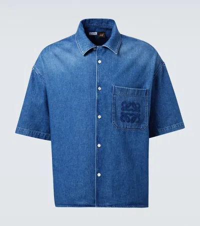 LOEWE PAULA'S IBIZA DENIM BOWLING SHIRT