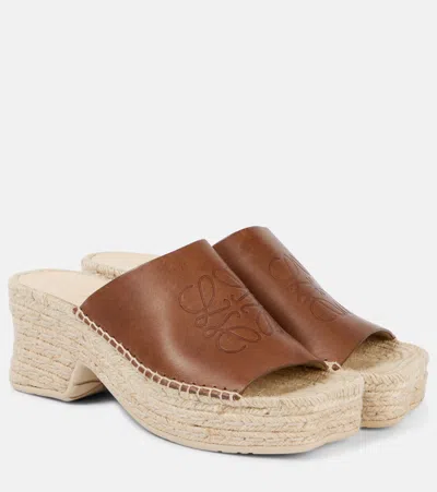LOEWE PAULA'S IBIZA PETAL 80 ESPADRILLE MULES