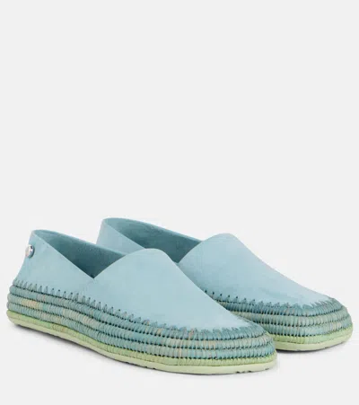 LOEWE PAULA'S IBIZA RIO SUEDE SLIP-ON SHOES