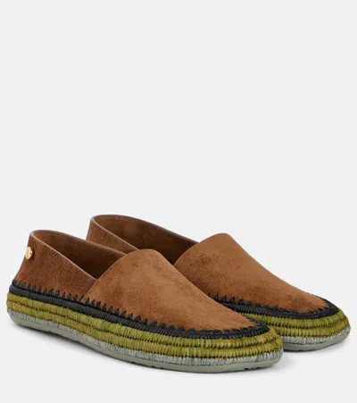LOEWE PAULA'S IBIZA RIO SUEDE SLIP-ON SHOES