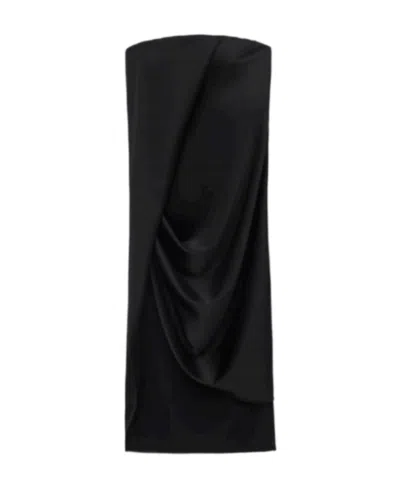 LOEWE LOEWE CREPE SATIN BUSTIER DRESS