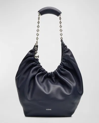 LOEWE SQUEEZE MEDIUM SHOULDER BAG IN NAPA LEATHER