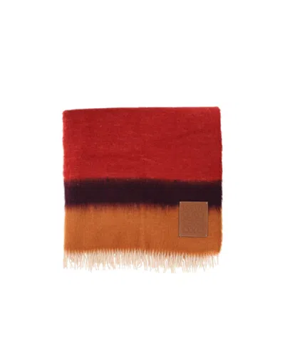 LOEWE STRIPED BLANKET IN MOHAIR AND WOOL BLEND