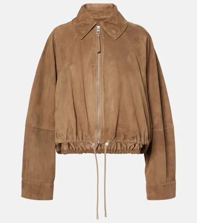 LOEWE SUEDE BOMBER JACKET