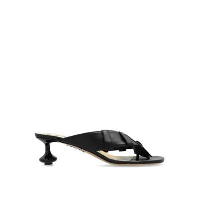 LOEWE LOEWE TOY PANTA 45MM LEATHER SANDALS