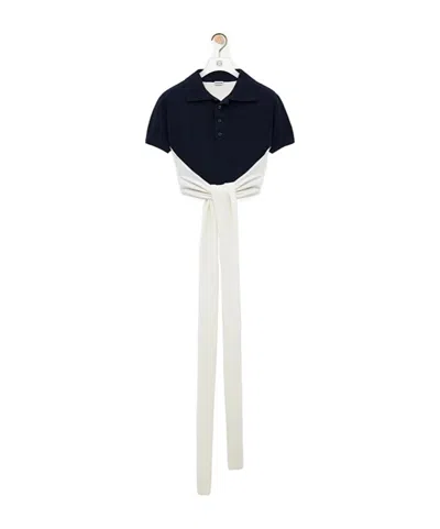 LOEWE LOEWE OPEN BACK POLO SWEATER