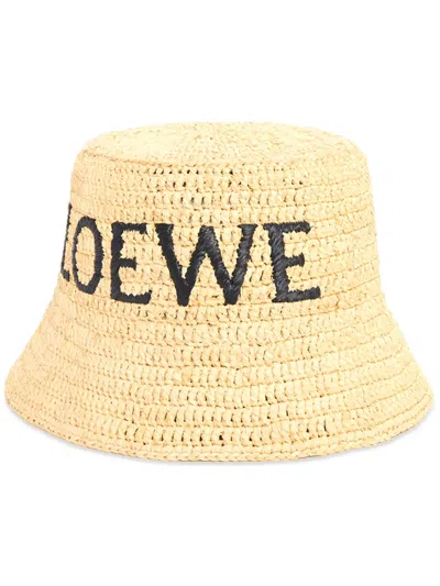 LOEWE WOVEN-DESIGN BUCKET HAT