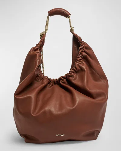 LOEWE X PAULA'S IBIZA SQUEEZE XL SHOULDER BAG IN LEATHER