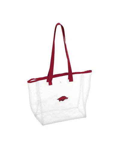LOGO BRANDS ARKANSAS RAZORBACKS STADIUM CLEAR TOTE BAG