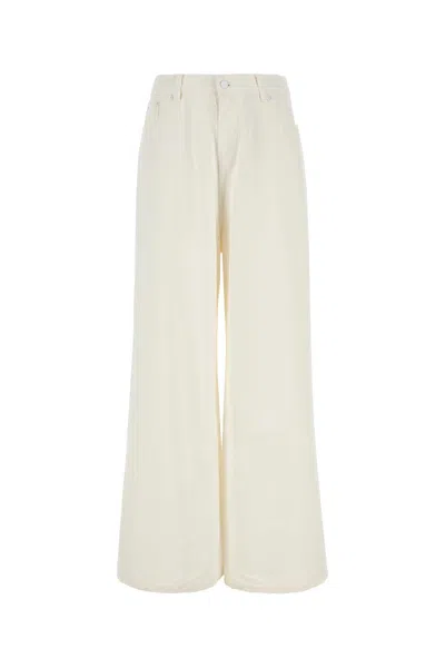 LOIS WHITE DENIM PALOMA WIDE-LEG PANT