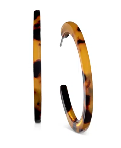 LOLA ADE MEDIUM C-HOOP EARRINGS, 1.5"