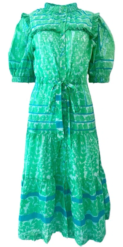 LOLA AUSTRALIA PACIFIC HILLARY DRESS IN TURQUOISE