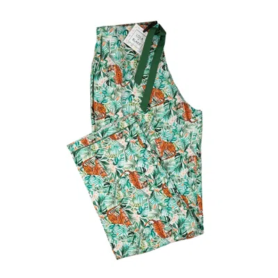 LOLA + BLAKE GREEN WOMEN'S PYJAMA BOTTOMS  JUNGLE