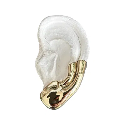 LONDON ATELIER BYPRODUCT WOMEN'S GOLD EAR CUFF EARRING ONE PIECE