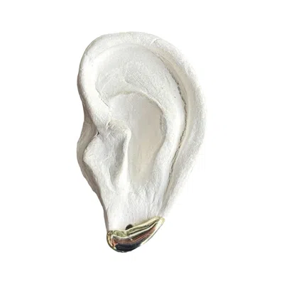 LONDON ATELIER BYPRODUCT WOMEN'S GOLD STUD EARLOBE CUFF EARRINGS