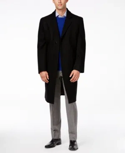LONDON FOG BIG AND TALL SIGNATURE WOOL-BLEND OVERCOAT