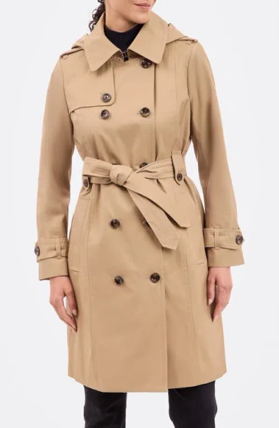 LONDON FOG LONDON FOG COTTON BLEND TRENCH COAT