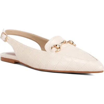 LONDON RAG LONDON RAG TREMPE CROC EMBOSSED SLINGBACK FLAT