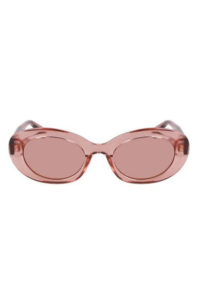 LONGCHAMP LONGCHAMP LE PLIAGE 50MM OVAL SUNGLASSES