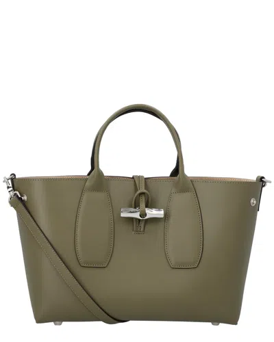 LONGCHAMP LONGCHAMP LE ROSEAU XS LEATHER HANDBAG