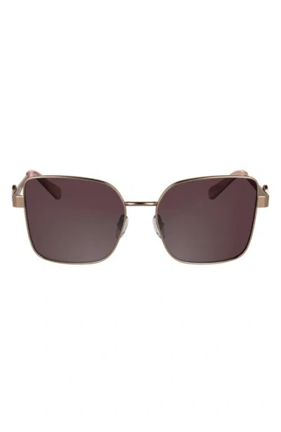 LONGCHAMP LONGCHAMP MEDALLION 56MM BUTTERFLY SUNGLASSES