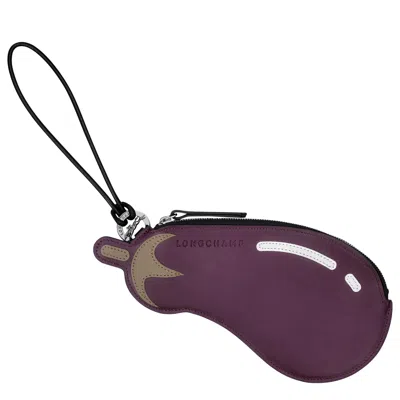 LONGCHAMP EGGPLANT CLUTCH LONGCHARM