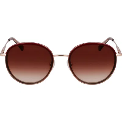 LONGCHAMP LONGCHAMP ROSEAU 52MM GRADIENT ROUND SUNGLASSES