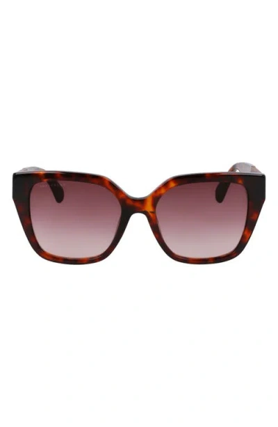 LONGCHAMP LONGCHAMP ROSEAU 54MM BUTTERFLY SUNGLASSES