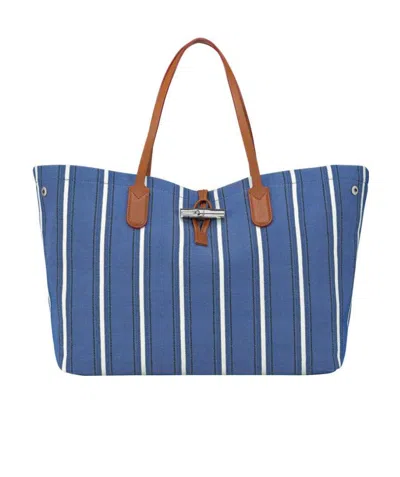 LONGCHAMP ROSEAU ESSENTIAL STRIPED TOTE