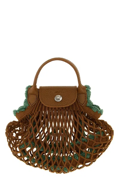 LONGCHAMP 'XS LE PLIAGE FILET' MESH CROSSBODY BAG