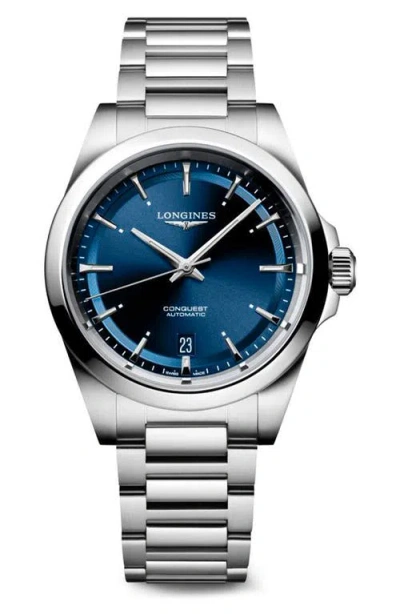 LONGINES LONGINES CONQUEST AUTOMATIC BRACELET WATCH, 38MM