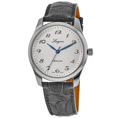 LONGINES MASTER COLLECTION AUTOMATIC 40MM SILVER DIAL LEATHER STRAP MEN'S WATCH L2.793.4.73.2