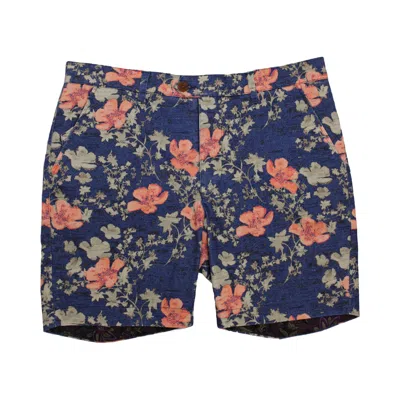 LORDS OF HARLECH MEN'S BLUE JOHN ORIENTAL HIBISCUS NAVY