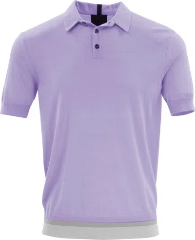 LORDS OF HARLECH MEN'S PURPLE PILGRIM POLO SHIRT - LAVENDER
