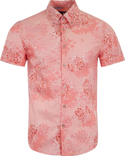 LORDS OF HARLECH MEN'S TIM BOUQUET ISLAND SHIRT -  PINK