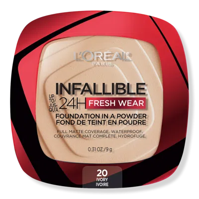 L'OREAL INFALLIBLE 24H FRESH WEAR FOUNDATION IN A POWDER - 20 IVORY