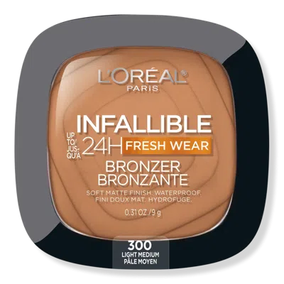 L'OREAL INFALLIBLE 24H FRESH WEAR SOFT MATTE BRONZER - 300 LIGHT MEDIUM