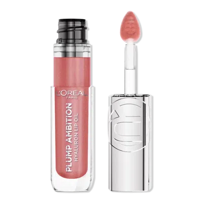 L'OREAL PLUMP AMBITION HYALURON LIP OIL 24HR CARE WITH HYALURONIC ACID - NUDE MACARON 650