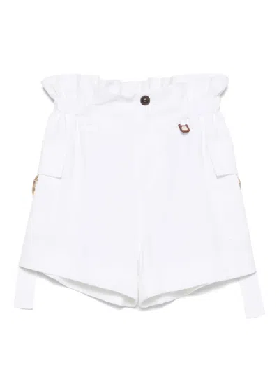 LORENA ANTONIAZZI D-RING DETAIL SHORTS