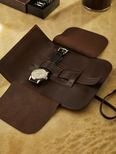 LORENZI MILANO LEATHER TRAVEL WATCH CASE
