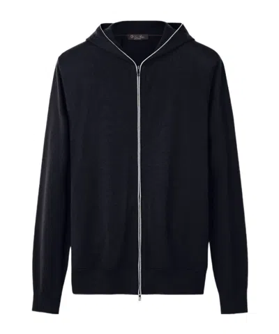 LORO PIANA CASHMERE KNITTED PILOT JACKET