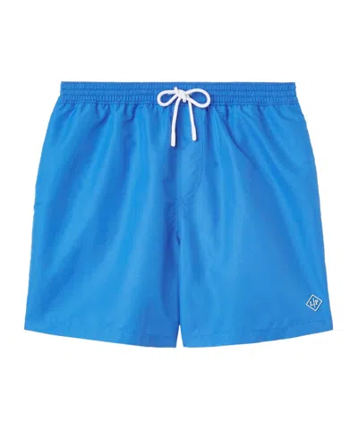 LORO PIANA ELASTIC WAIST-EDGE BEACH SHORTS