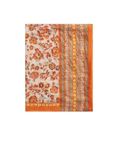 LORO PIANA FLORAL PRINTED BEACH TOWEL