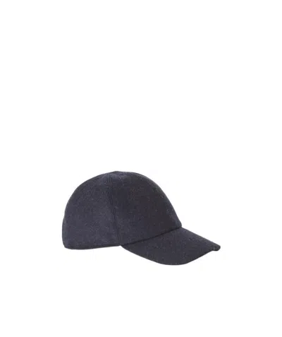 LORO PIANA NAVY BLUE BASEBALL CAP