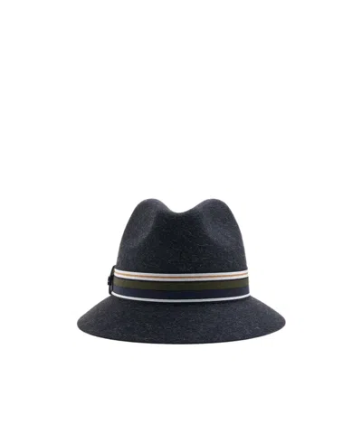 LORO PIANA STRIPED FISHERMAN'S HAT