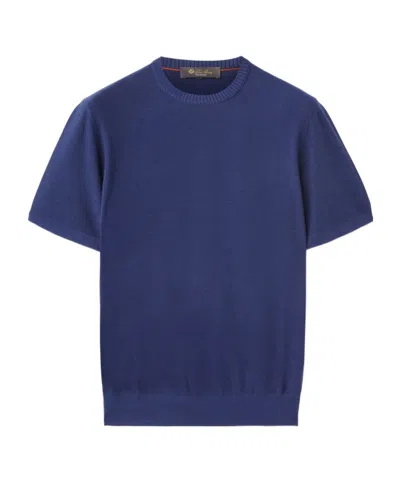 LORO PIANA WALKERY ROUND-NECK KNITTED T-SHIRT